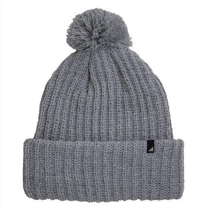 Adult Acrylic Ribbed Cuff with Matching Pom Hat
