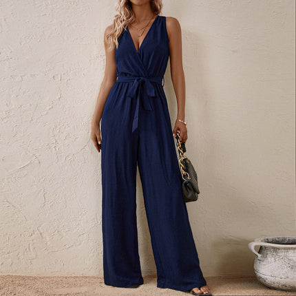 Sleeveless Jumpsuit Arrival High Waist with Straps Sleeveless Jumpsuit Casual