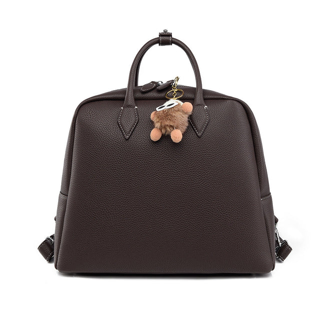 Backpack Simple Briefcase Large Capacity Office Backpack Casual Texture Handbags Women