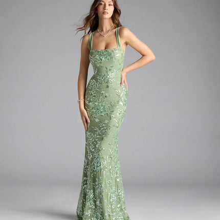Women Dress Spring Summer Sexy Strap Backless High Slit Socialite Dress