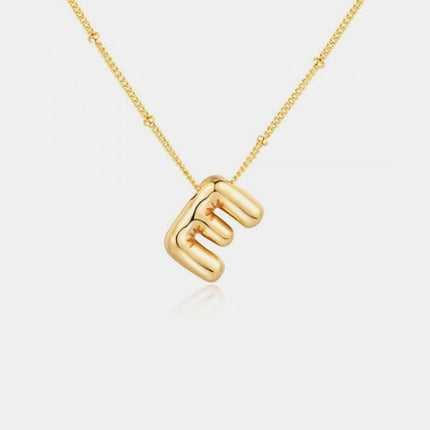 Personalized gold initial necklace