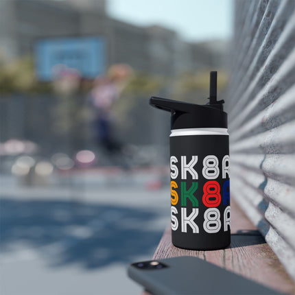 Retro Skater Stainless Steel Water Bottle