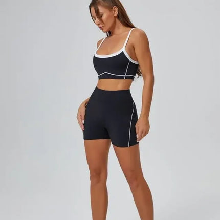 Seamless Yoga Sets High Waist Hip-lifting Flared Pants Backless Bra Leggings Sets for Women