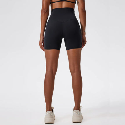 Super Soft Fabric Yoga Gym Shorts High Waist Sports Leggings Workout Cycling