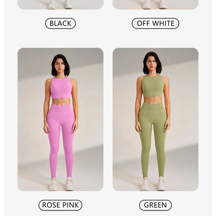 Women's High Waisted Leggings and Top