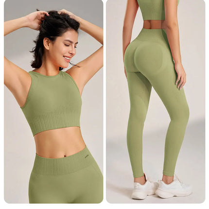 Women's High Waisted Leggings and Top