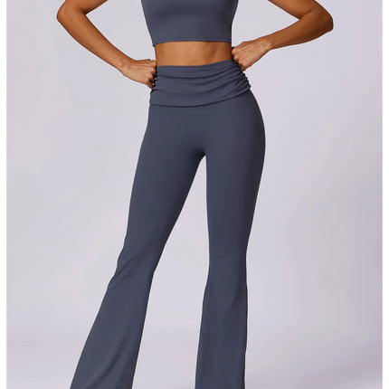 Yoga Clothing Sets Athletic Wear Women High Waist Leggings And Top Two Piece Set Gym Tracksuit Push Up Fitness Workout Outfits