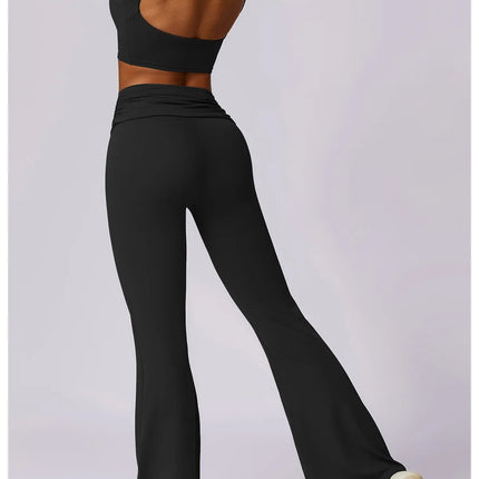 Yoga Clothing Sets Athletic Wear Women High Waist Leggings And Top Two Piece Set Gym Tracksuit Push Up Fitness Workout Outfits