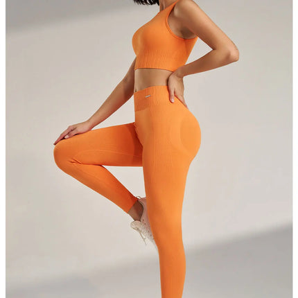 Women's High Waisted Leggings and Top