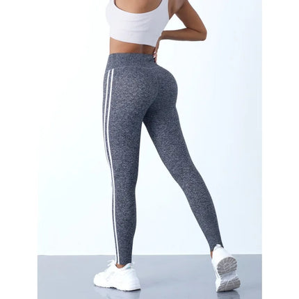 Women Striped Slim Leggings