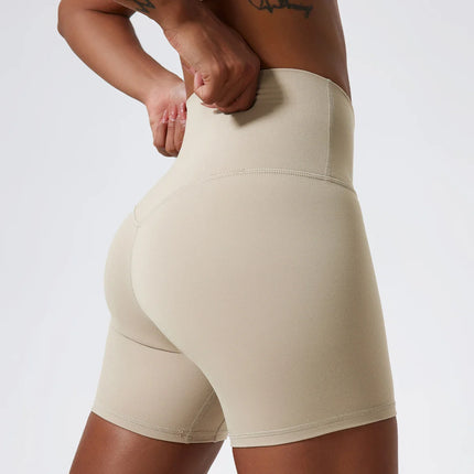 Super Soft Fabric Yoga Gym Shorts High Waist Sports Leggings Workout Cycling