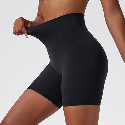Super Soft Fabric Yoga Gym Shorts High Waist Sports Leggings Workout Cycling