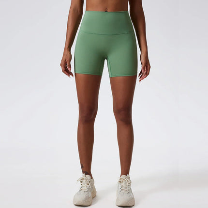 Super Soft Fabric Yoga Gym Shorts High Waist Sports Leggings Workout Cycling