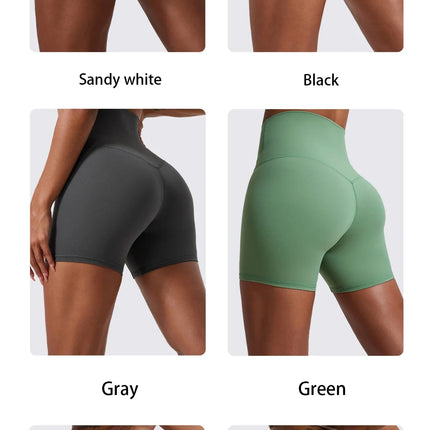 Super Soft Fabric Yoga Gym Shorts High Waist Sports Leggings Workout Cycling