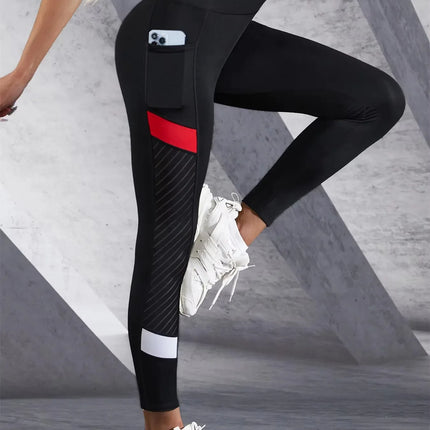 Colorblocked Mesh High Waist Leggings