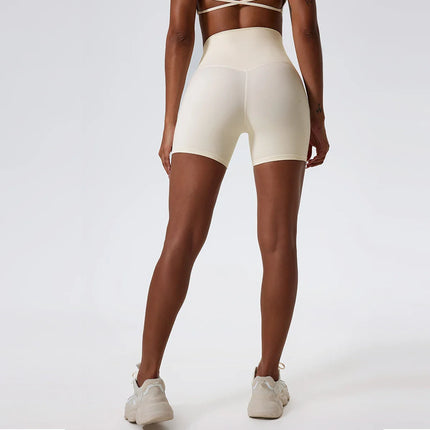 Super Soft Fabric Yoga Gym Shorts High Waist Sports Leggings Workout Cycling