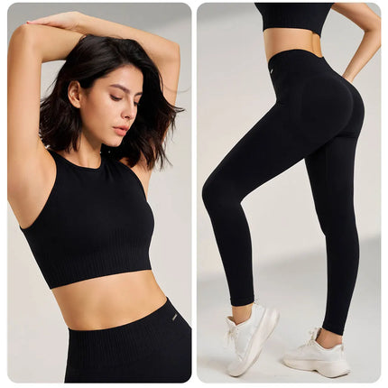 Women's High Waisted Leggings and Top