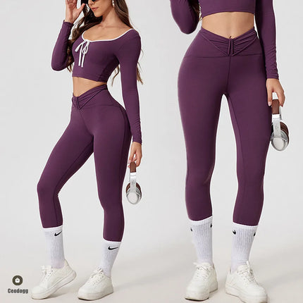 ActiveFit Women's Yoga Set: Crop Top & Leggings
