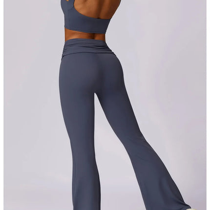 Yoga Clothing Sets Athletic Wear Women High Waist Leggings And Top Two Piece Set Gym Tracksuit Push Up Fitness Workout Outfits