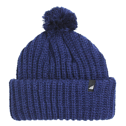 Toddler Acrylic Ribbed Cuff with Matching Pom Hat