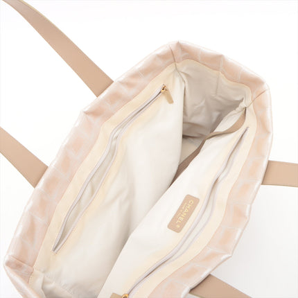 Chanel New Travel Line Nylon & Leather Tote bag Beige Gold Metal Fittings 10249875  #2447