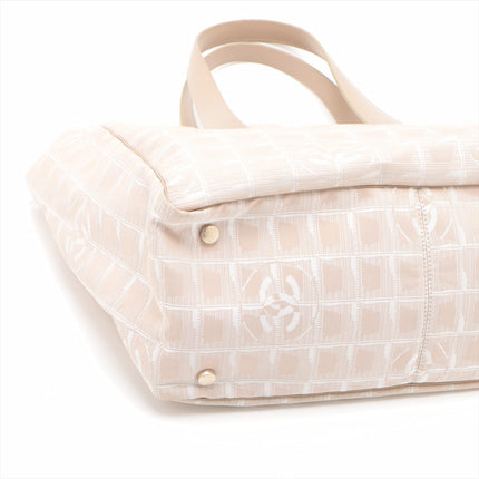 Chanel New Travel Line Nylon & Leather Tote bag Beige Gold Metal Fittings 10249875  #2447