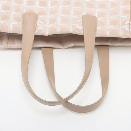 Chanel New Travel Line Nylon & Leather Tote bag Beige Gold Metal Fittings 10249875  #2447