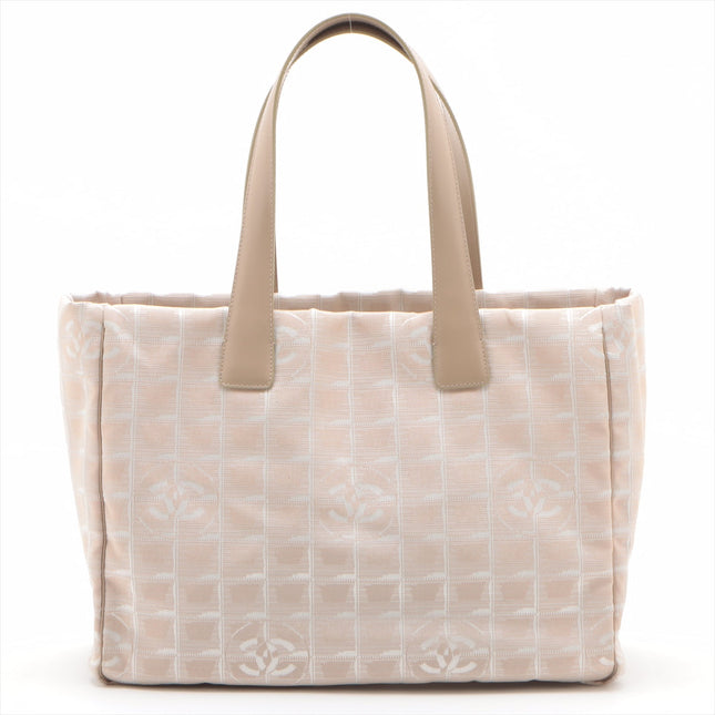 Chanel New Travel Line Nylon & Leather Tote bag Beige Gold Metal Fittings 10249875  #2447