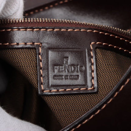 Fendi Zucca Canvas & Leather Shoulder bag Brown- #2492