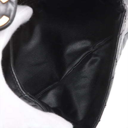 Chanel Matelasse Lambskin Small Lady Braid Flap Shoulder Bag Black #3749