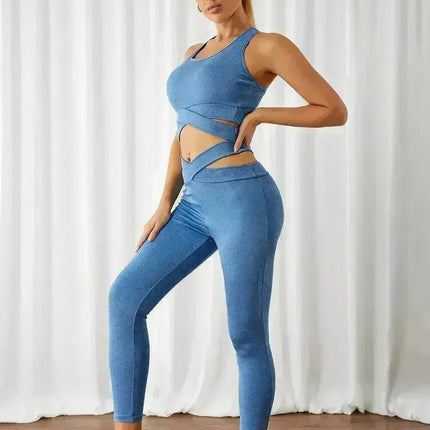 Sports Bra and Leggings Set