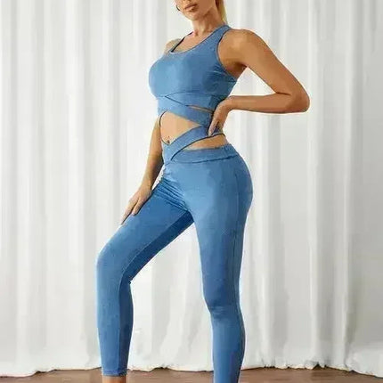 Sports Bra and Leggings Set