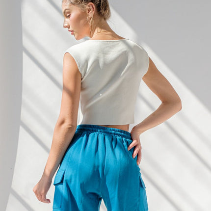 "Avery" Square Neck Ribbed Top