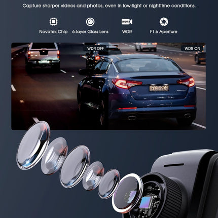 Zarre 2K WiFi Smart Dash Cam