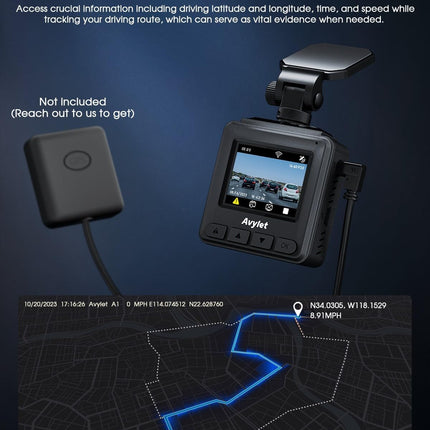 Zarre 2K WiFi Smart Dash Cam