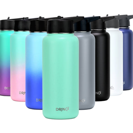 DRINCO® 32oz Stainless Steel Water Bottle - Teal