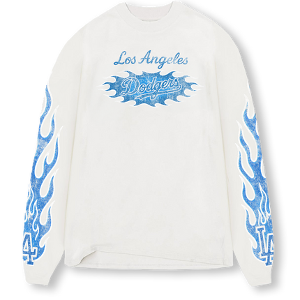 Off White - Blue Flame Long Sleeve