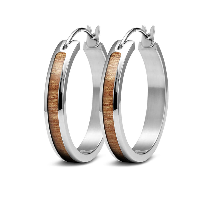 Gum Burl Hoop Earrings