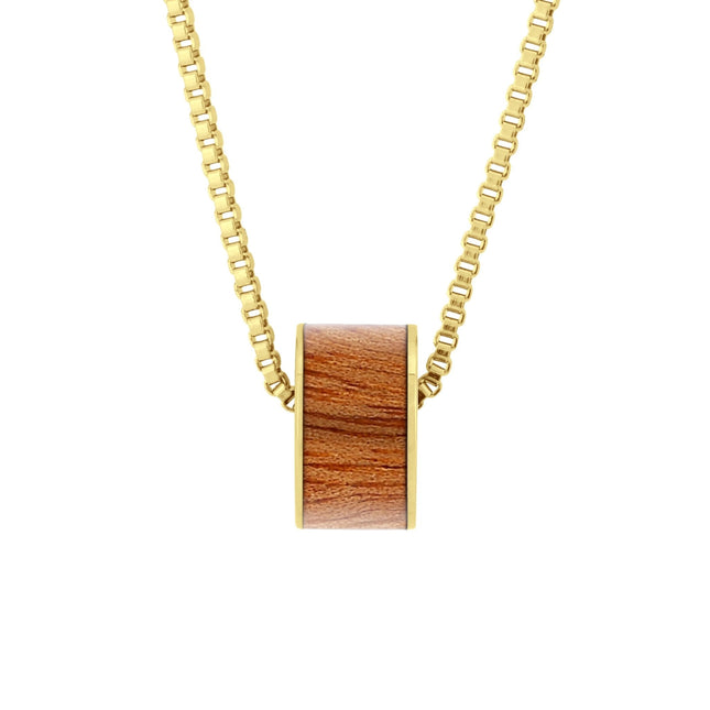 Gum Burl Wide Barrel - Yellow Gold