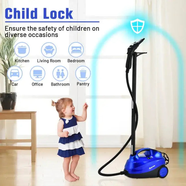 2000W Steam Mop with Detachable Handheld Unit