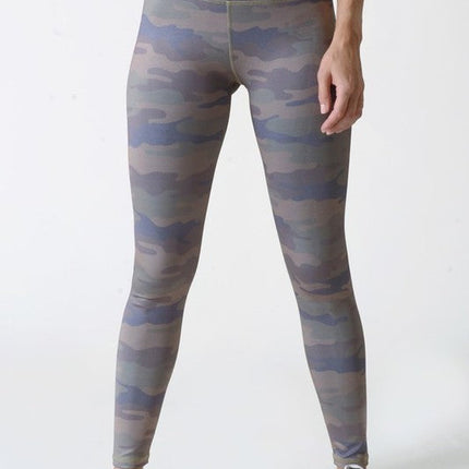 Active High Rise Camouflage Leggings with Pocket