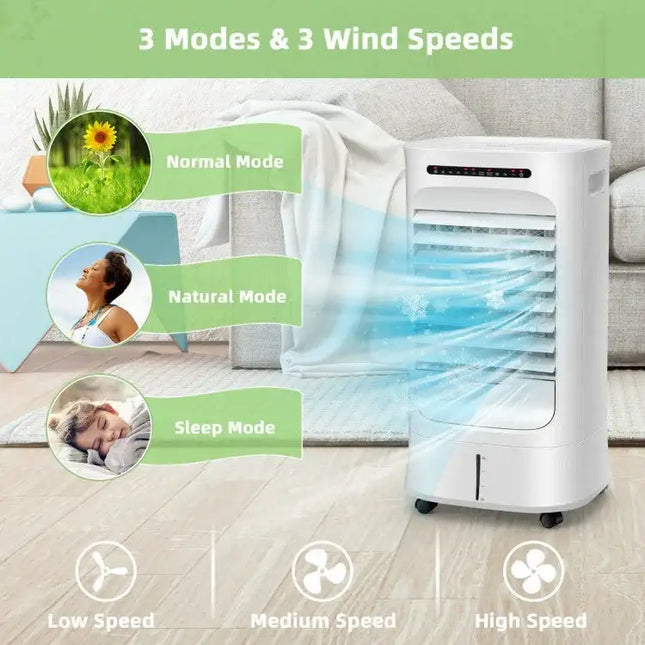 4-in-1 Portable Air Cooler with Timer & 3 Modes