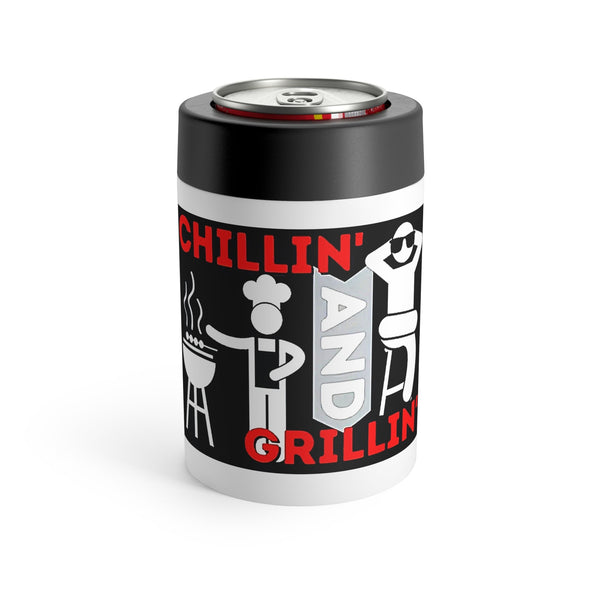 "Chillin' and Grillin'" Vacuum Insulated Koozie
