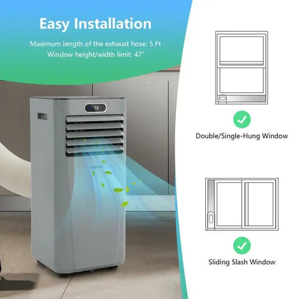3-in-1 8K BTU Portable Air Conditioner