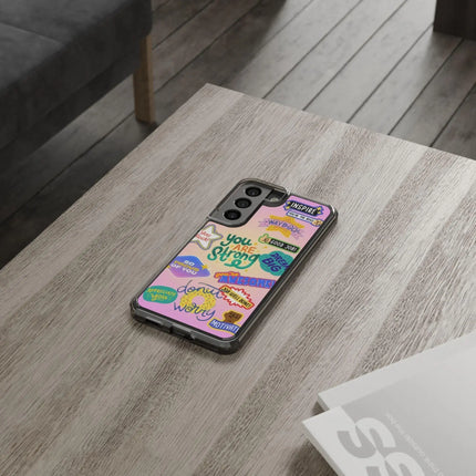 Motivational Stickers Clear Case