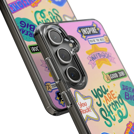 Motivational Stickers Clear Case