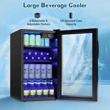 120-Can Beverage Fridge