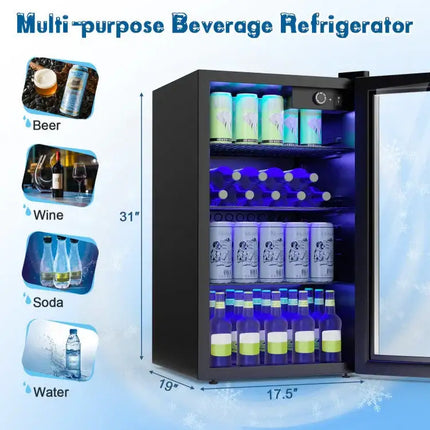 120-Can Beverage Fridge