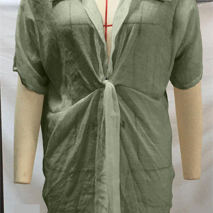 Beach Cover up Shirt Loose Beach Sun Protection Clothing Cardigan Vacation Beach Beach Cover up