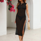 S / Black Beach Cover-up